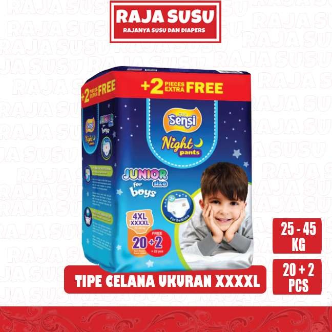 SENSI NIGHT PANTS XXXXL20+2 BOY - RAJA SUSU
