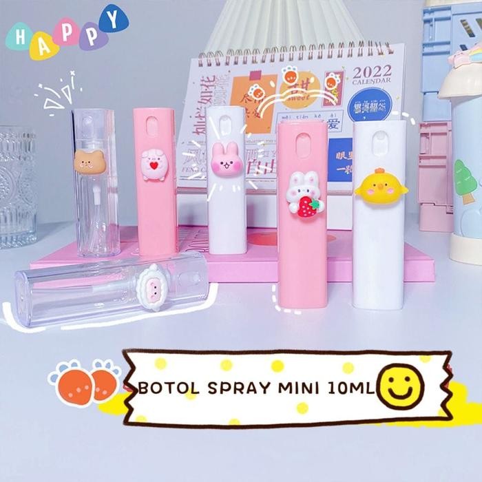 (Allthebest) Botol spray mini portable 10ml motif kartun lucu untuk parfum