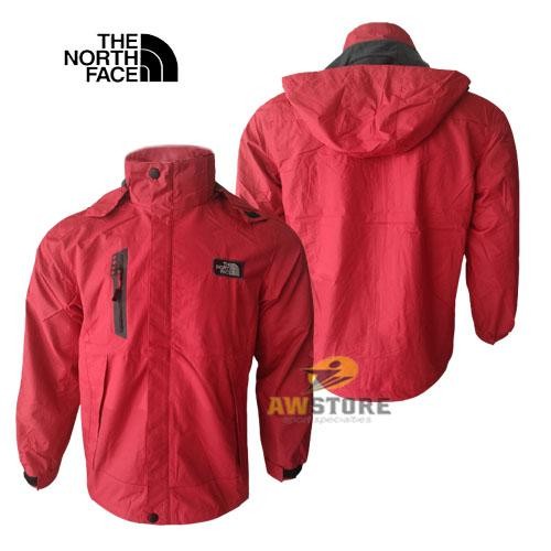 Jaket Ung Outdoor Summit Series Red Pria Goretex Waterproof Import