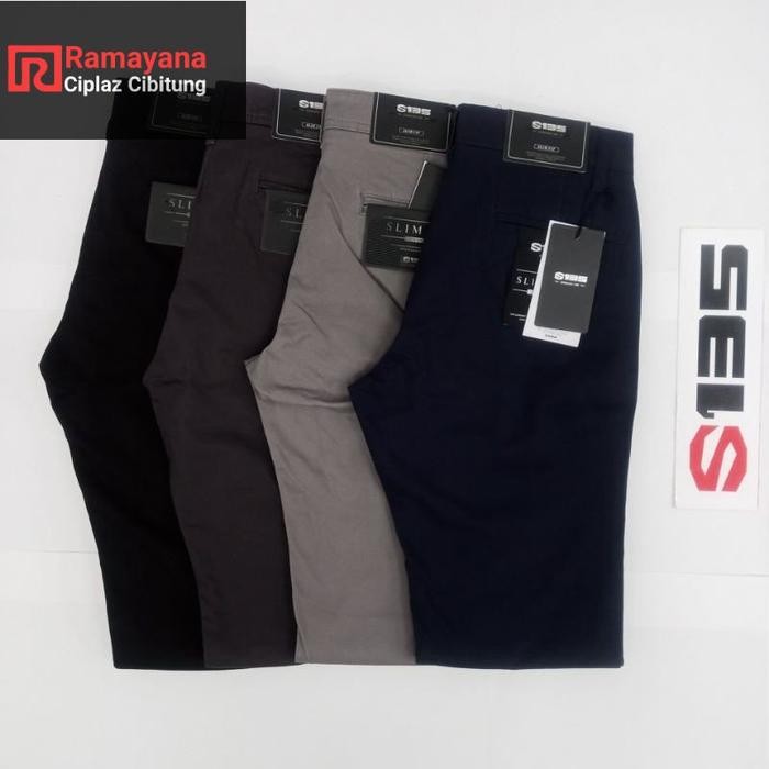 ORIGINAL *.*- S135 Celana Chinos Pria Original Slim Fit / Ramayana Cibitung ( ) READY STOCK