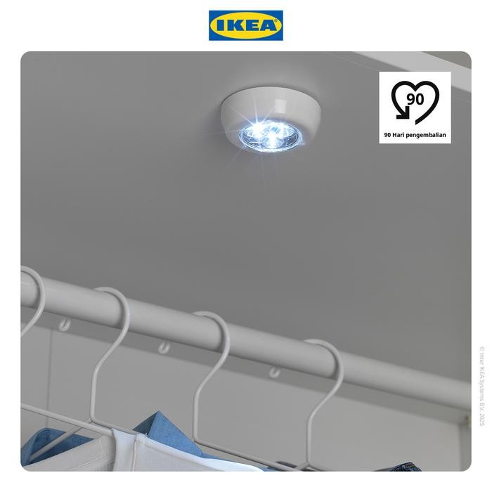 NEW IKEA RAMSTA Lampu Mini LED Putih Menggunakan Baterai