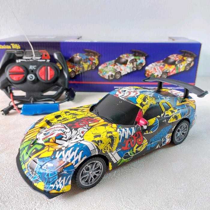 Toys Hot Wheels - Rc Drift Grafity Racing Car Remote Control Mobil Balap Charger