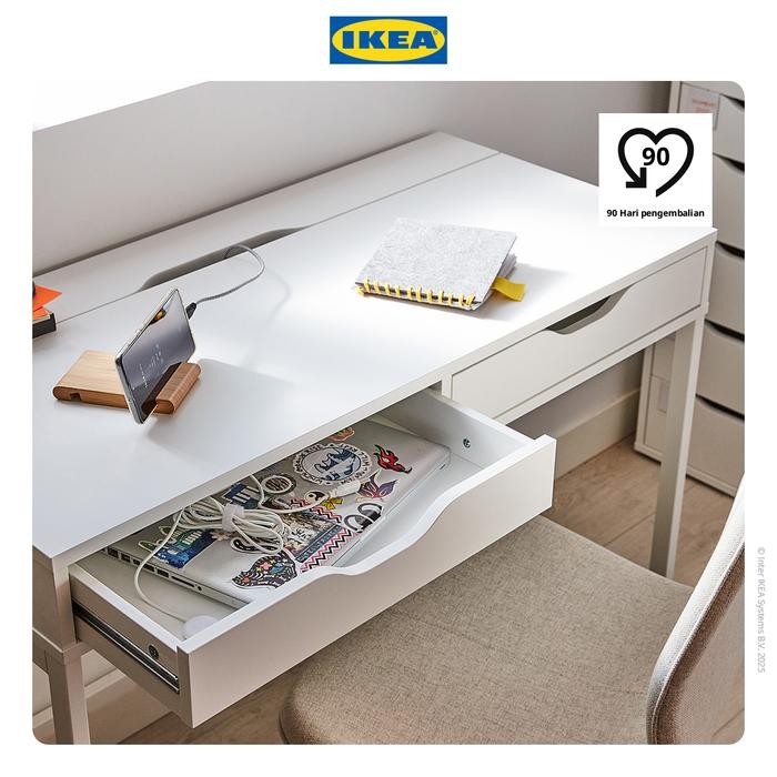 NEW IKEA ALEX Meja Kerja Dengan Penyimpanan Serbaguna 100x48 cm