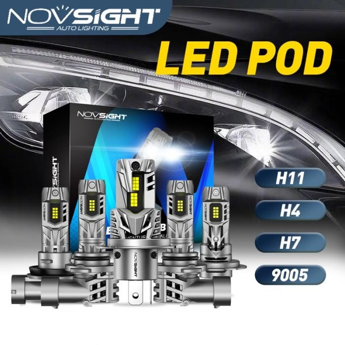 Lampu led Mobil NOVSIGHT N63 Headlight H4 H7 H11 9005