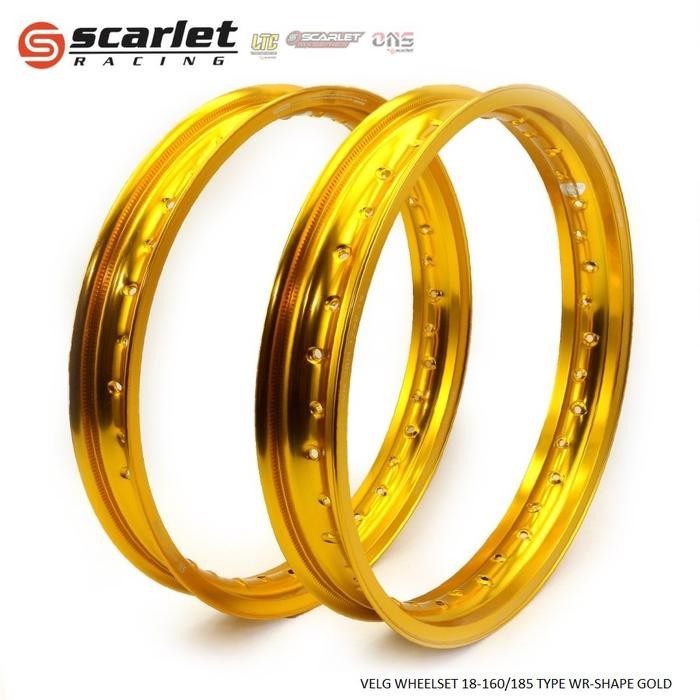 SCARLET RACING Velg Motor Pelek Rim Alloy Ring 18 160 185 WR