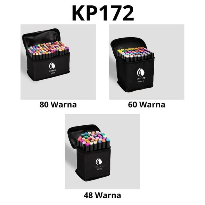 

(Imk) - Kp172 - Spidol Warna Warni Sketsa Spidol Umum 1 Set Sketch Marker 2 Tip Touch Marker Spidol