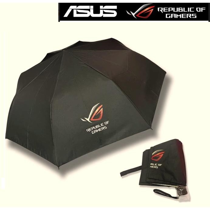 Sale Payung Lipat Fashion Cowok Cewek Design Logo Asus Rog Terbaru Original
