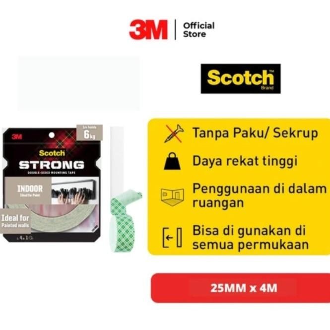 

3M Scotch Strong Indoor 110-M25 Double tape monting 25mm x 4m
