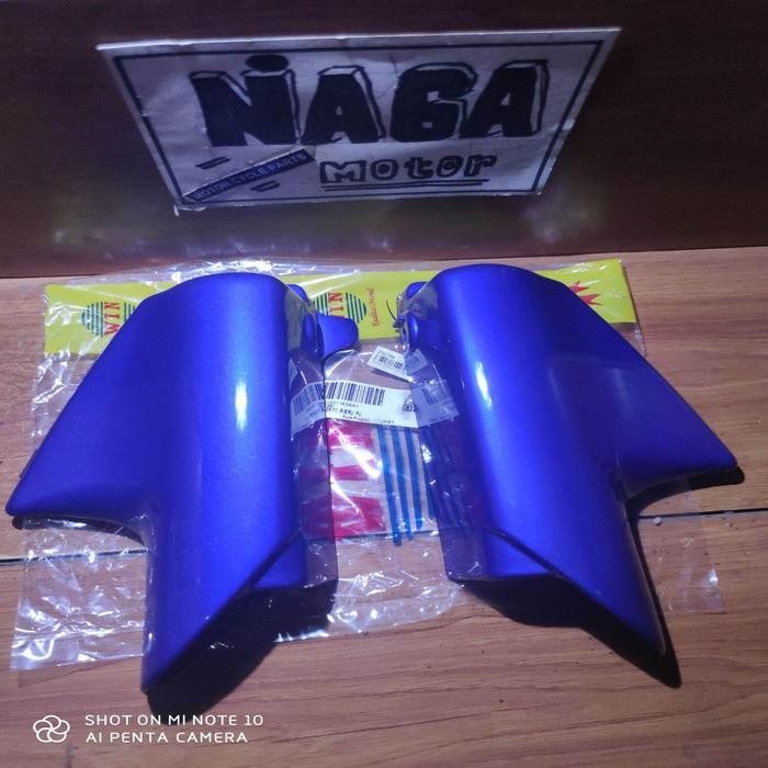 Cover Shock Tutup Spakbor Depan Set Kanan Kiri FIZR Vega R 2004 Biru Kualitas Original