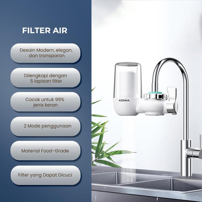 KONKA - FILTER AIR KRAN SUMUR KM-LT01 PENJERNIH AIR SUMUR BOR KERUH BODI TRANSPARAN