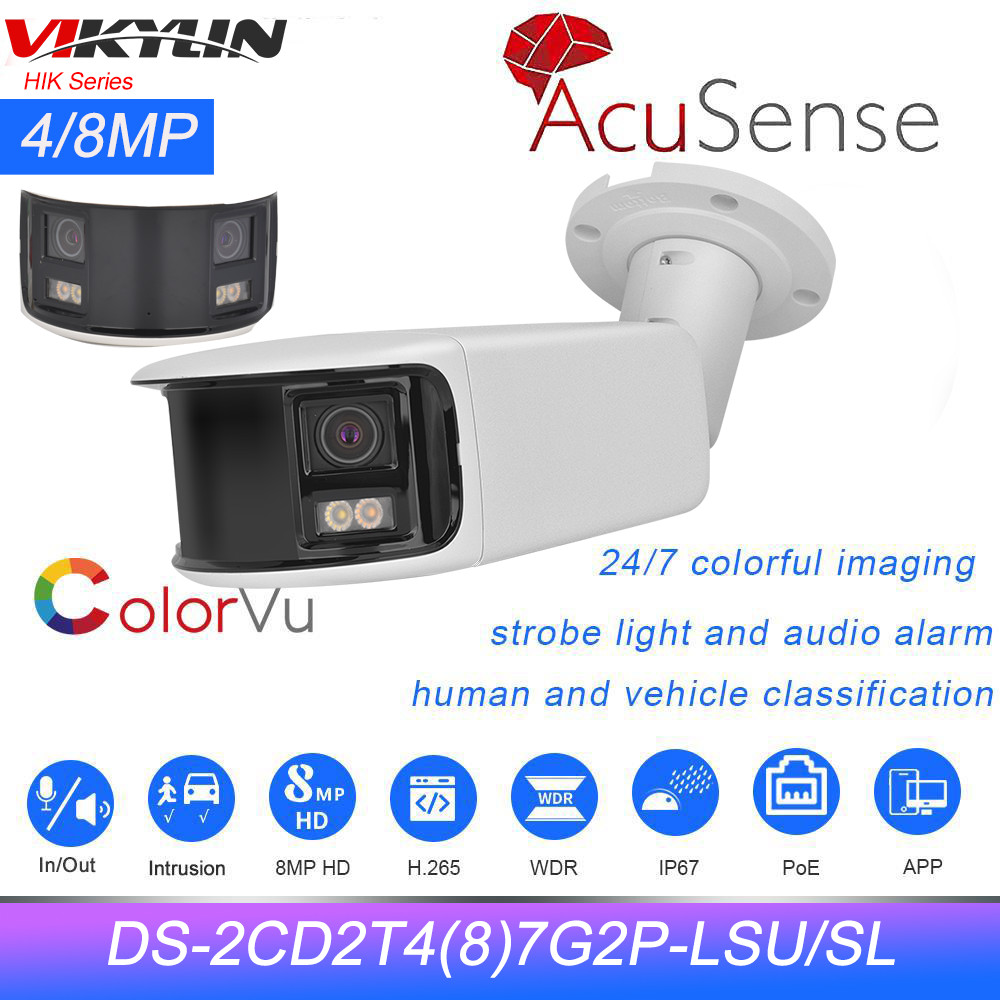 Vikylin HIK 4MP 8MP Panoramic ColorVu Bullet Network Camera