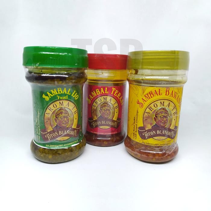 

DISKON SAMBAL TOTON BLANGKON SAMBAL BAWANG SAMBAL TERASI SAMBEL IJO TERI READY STOCK