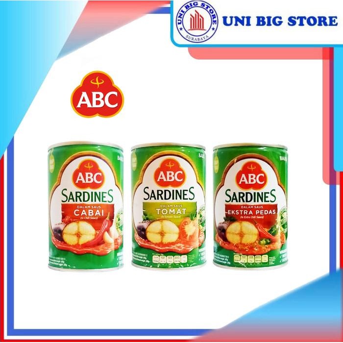 

(Allthebest) ABC Sardines Tomat Cabai Ekstra Pedas 425 gr Sarden Kaleng