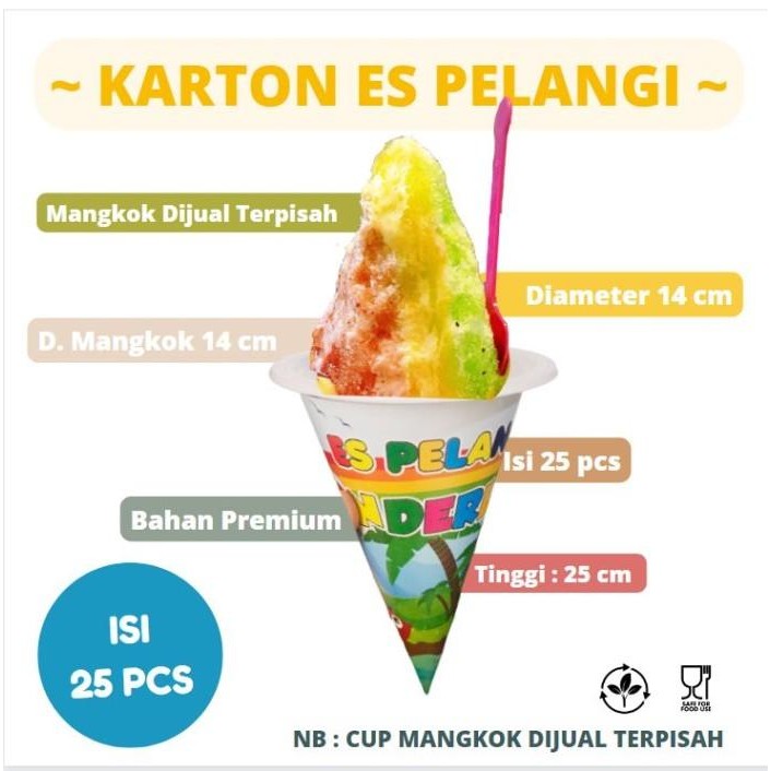 

(Allthebest) WADAH ES SALJU PELANGI - JUAL BUNGKUS ES SERUT PELANGI - KEMASAN ES P