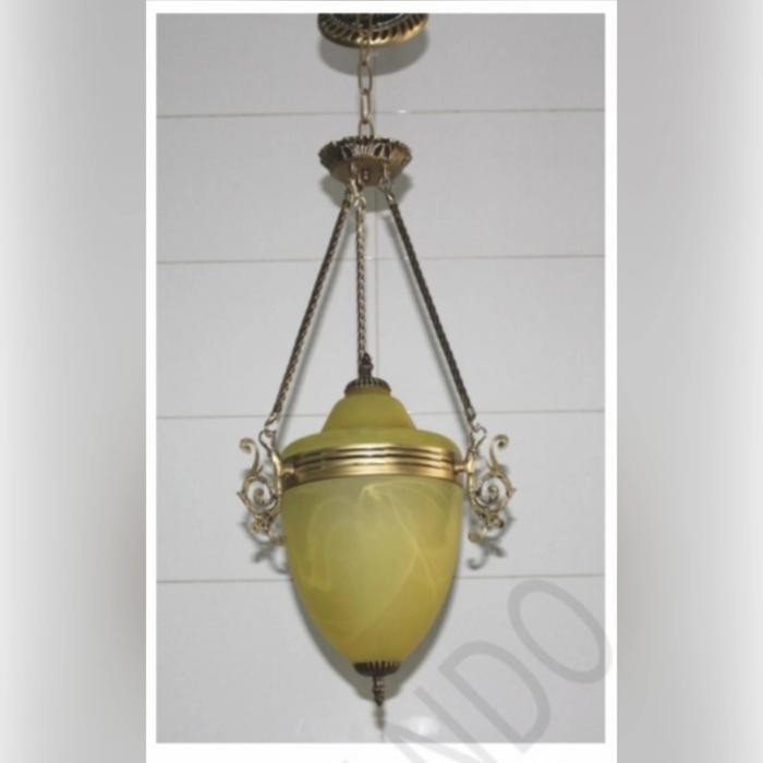 Fl 183 / 3 Lampu Gantung Hias Teras Classic Minimalis Kaca Kanopi