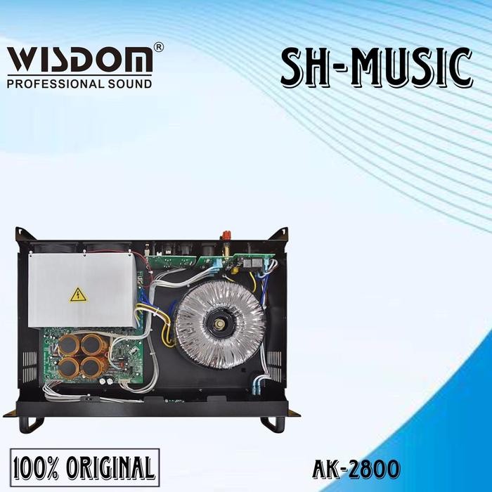 Wisdom AK2800 Power Amplifier 2-channel Wisdom Ak-2800