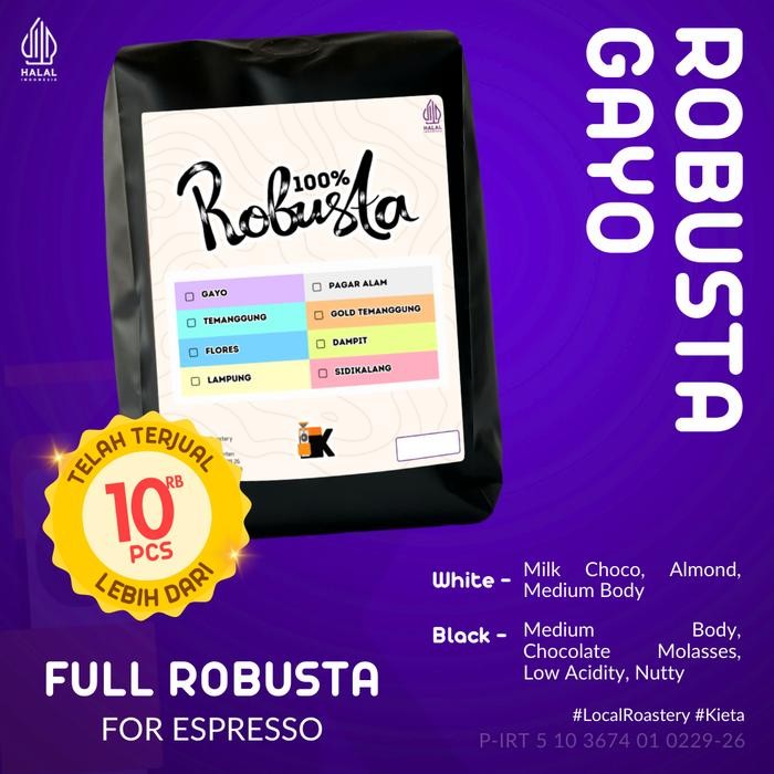 

Semekar Roastery - Kopi Fine Robusta Aceh Gayo By Kieta Coffee 250Gr - Biji Kopi