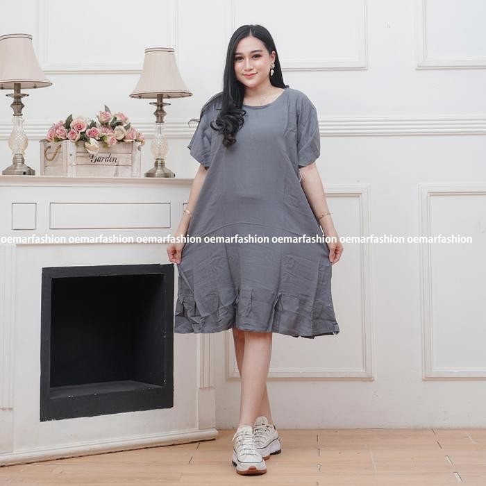 DASTER RUFLE VIRAL DASTER REMPEL POLOS DASTER JUMBO LD 120 PB 100  LENGAN PENDEK BAHAN RAYON