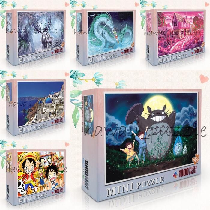 Mini Puzzle 1000 pcs Mainan Jigsaw Puzzle-ONE PIECE CARTOON