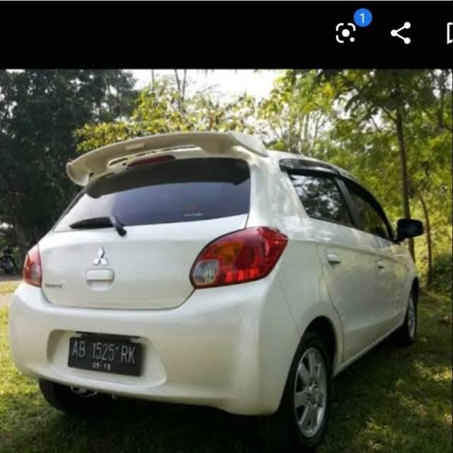 Spoiler mitsubishi mirage mugen plastik