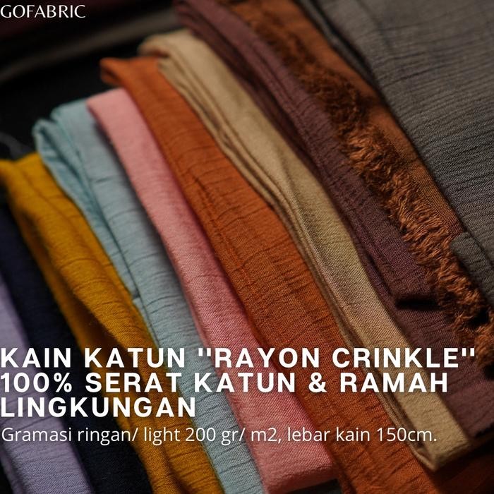kain katun rayon crinkle premium