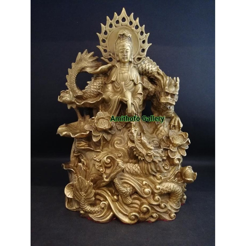 Ready Stok patung kwan im naga lgm