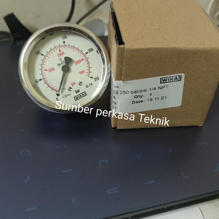 Pressure Gauge Payung Wika 21/2" Inch ( 250 Bar )
