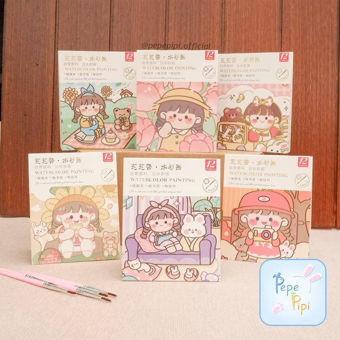 

Buku Water Color YP-C Pendek Paket Lukis Painting Buku Gambar Melukis