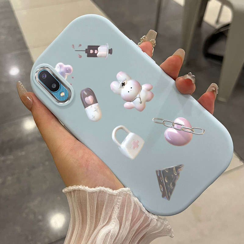 Casing Hp Untuk Samsung Galaxy A02 M02 Case Casing ponsel Cesing pelindung Silikon HP Kesing Dunia b