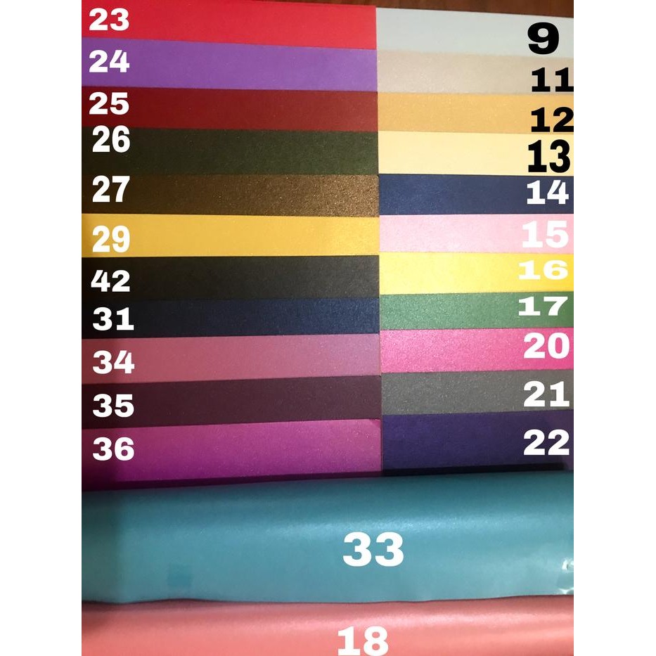 

Kertas jasmine warna tua size F4