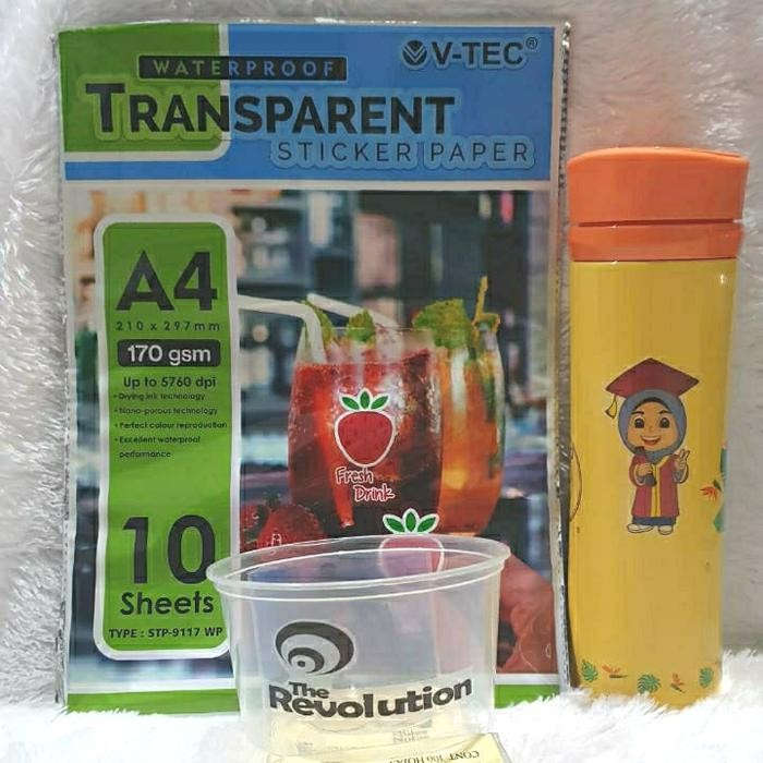 

STICKER TRANSPARANT WATERPROOF A4 STIKER TRANSPARAN STIKER FOTO