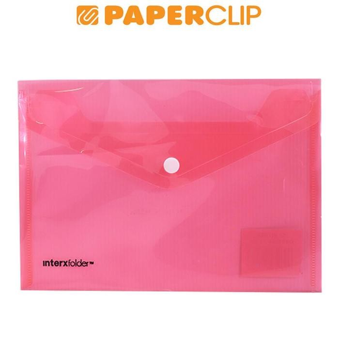 

SMART POCKET / MAP PLASTIK INTER X DBX10A5 A5 TRANSPARAN RED