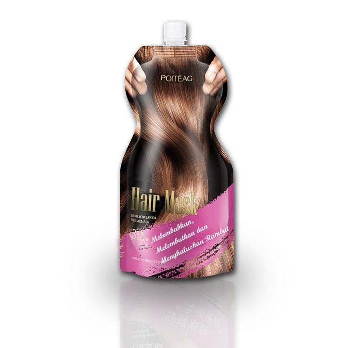 

POITEAG Amino Acid Baked Oil Hair Mask / Masker Rambut Rusak Conditioner Kering Melembutkan