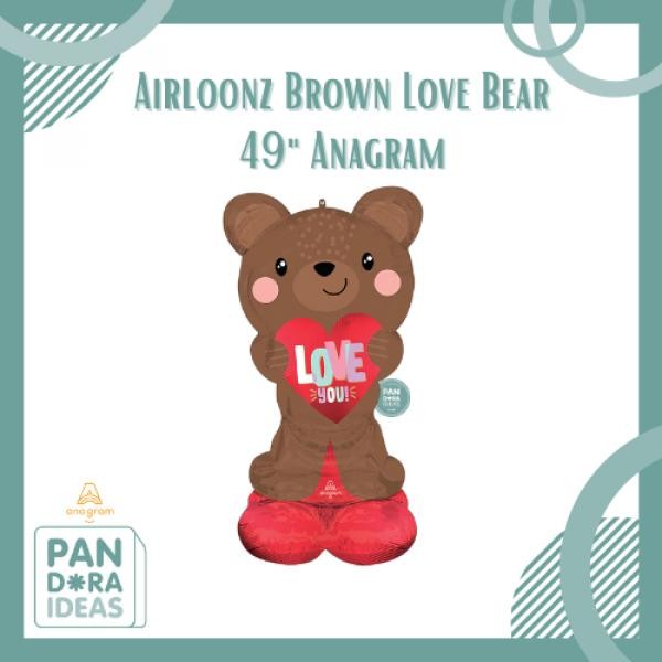 

Terlaris Balon Foil Anagram Airloonz Brown Love Bear / Balloon Jumbo SALE