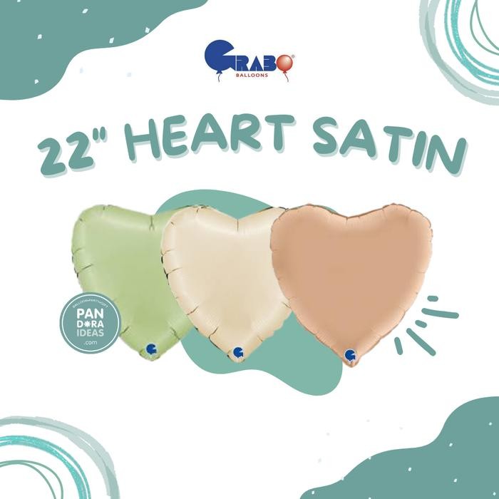 

Terlaris 22" Heart Satin Foil Balloon Balon Foil Bintang Satin SALE