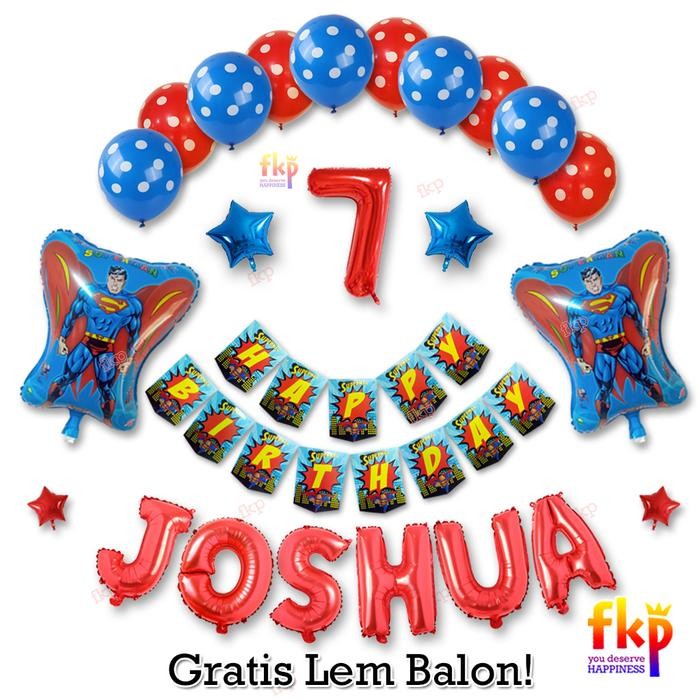 

Terlaris FUN KIDS PARTY - Paket Dekorasi Ulang Tahun Superman 1 / Balon Dekor SALE