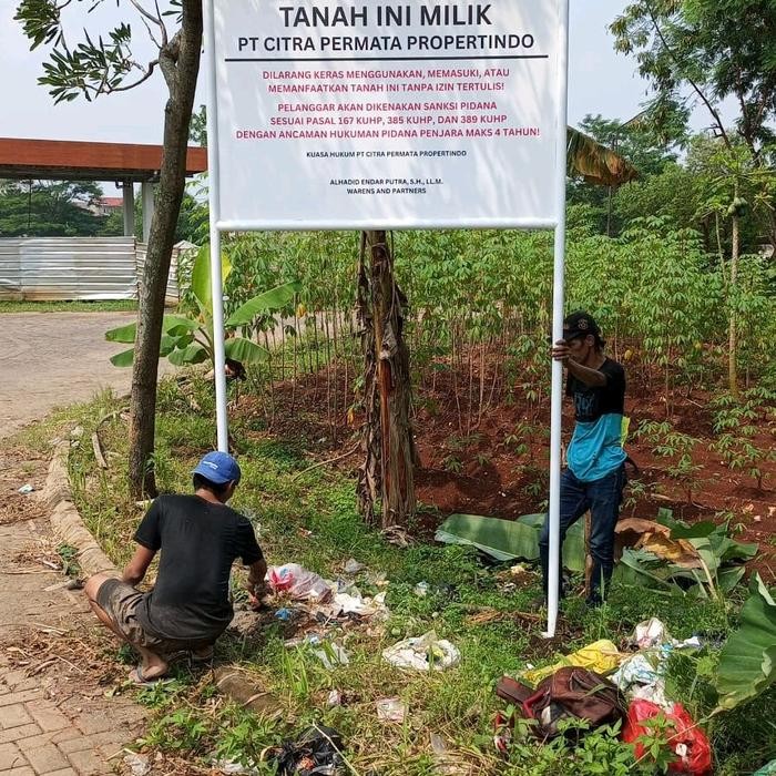 

Plang Nama Toko Jalan Custom Besi Pipa Hollow