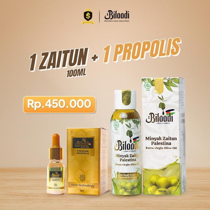 

1 Bilaadi Minyak Zaitun 100ml + 1 Bilaadi Premium Propolis 6ml