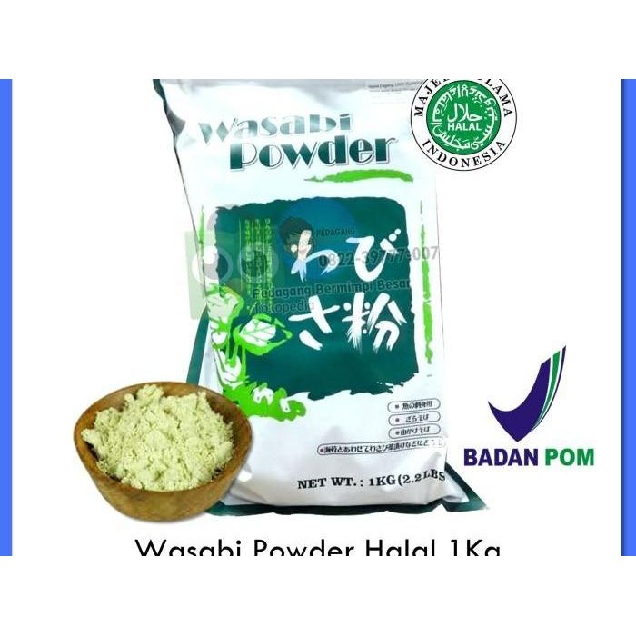 

Wasabi Powder Halal 1Kg Wasabi Bubuk Halal 1Kg