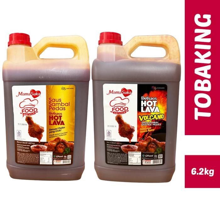 

Mamasuka Hot Lava Jerigen 6.2kg Delisaos Saos Sambal Pedas Volcano Saus Korea