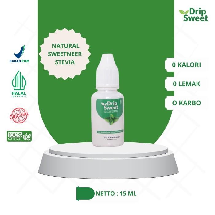 

DripSweet Gula Stevia Pemanis Alami Cair 15ml - 4pcs