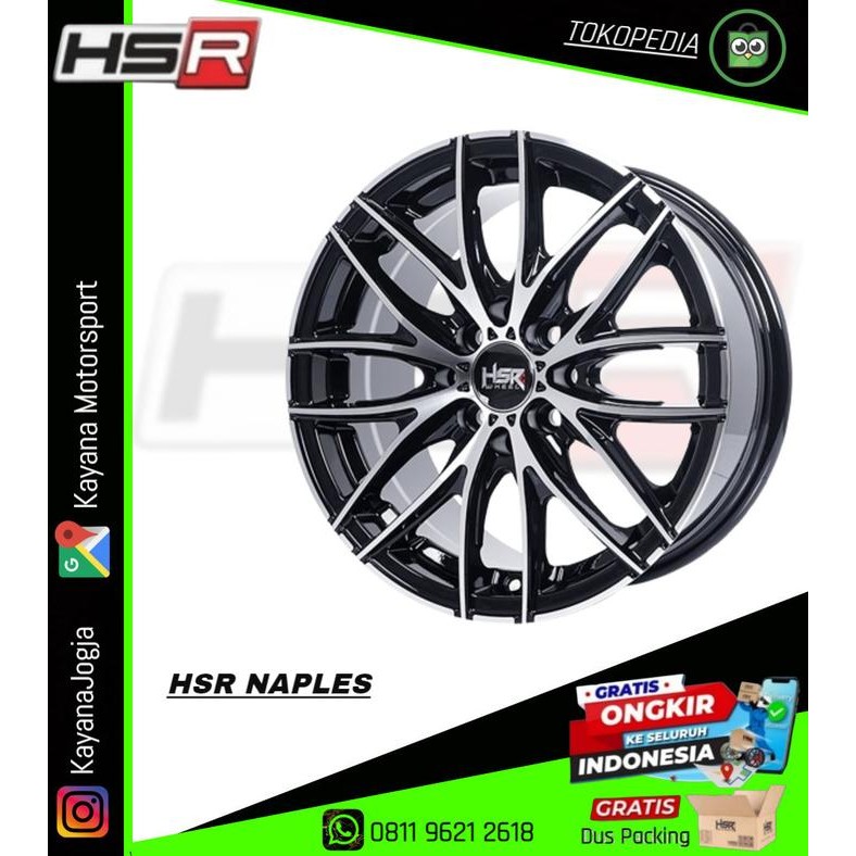 Ready Velg Mobil Murah Model NAPLES H552 HSR Ring 15 - Pelek Racing Import