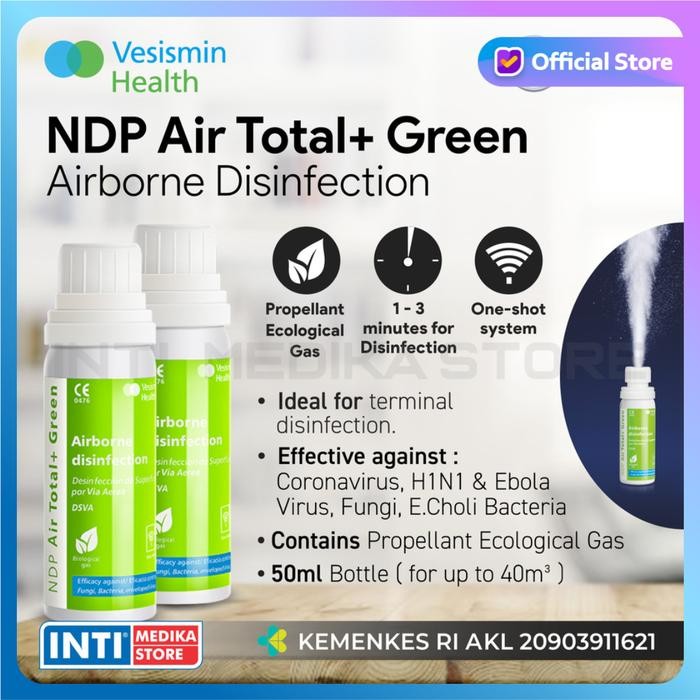 VESISMIN - NDP AIR TOTAL + AIRBORNE DISINFECTANT DESINFEKTAN UDARA