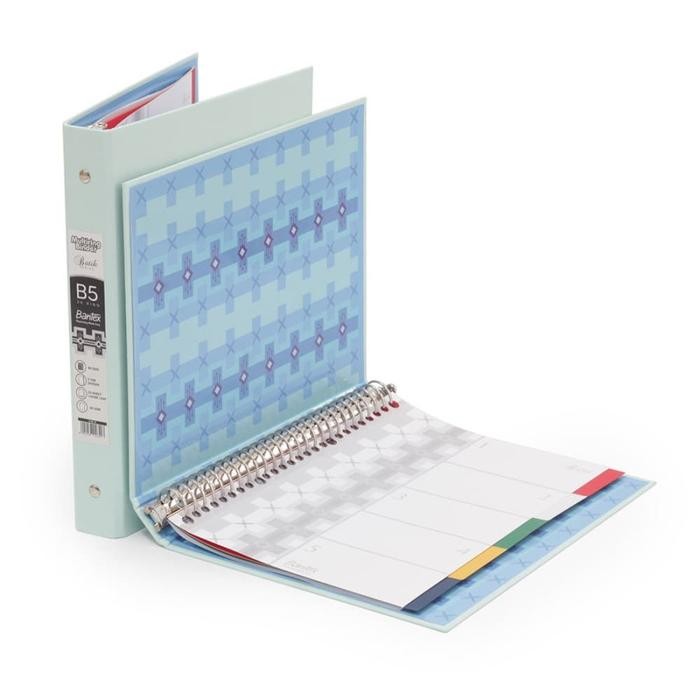 

buku binder note b5 2d bantex 1336-76 pastel light blue murah kode 1376