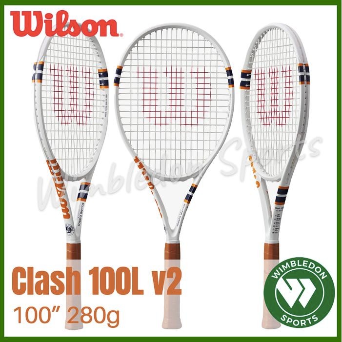 Raket Tenis Wilson Clash 100 V2 Roland Garros 2023 / Wilson Clash Rg Terbaru