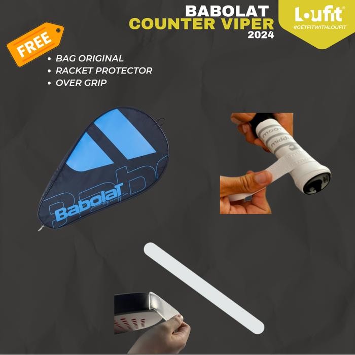 Babolat Racket Padel Racket Babolat Counter Viper 2024 Original Carbon 3K Promo
