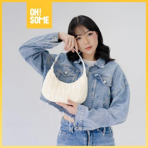 Elizabeth'S Bags - DunnsFrench Fold Should Bag/Cloud Bag/Blue/White/Pink/Black Selempang Wanita