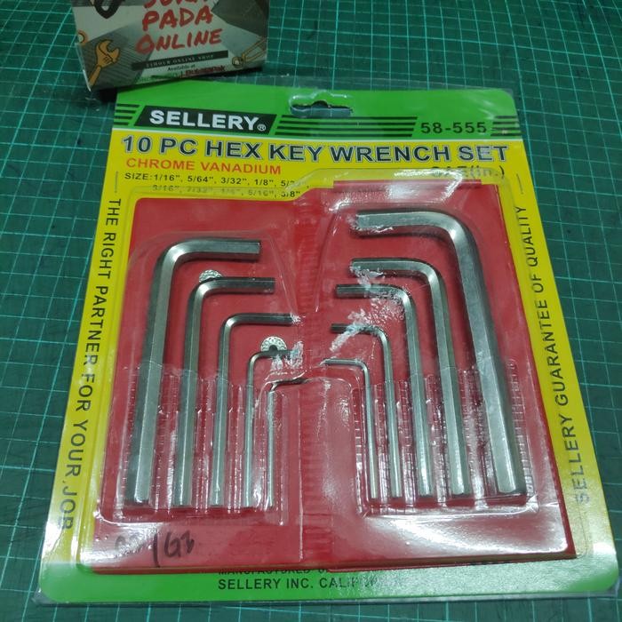 Ready Kunci L inchi set Sellery