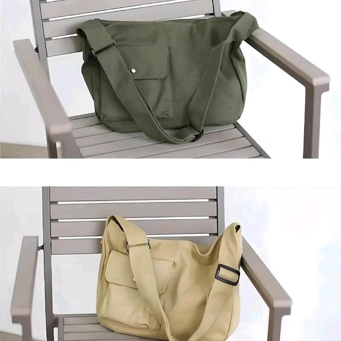 

FA485 [BELI LOKAL] TAS SELEMPANG CANVAS PREMIUM COCOK UNTUK PRIA & WANITA BAHAN KANVAS PREMIUM