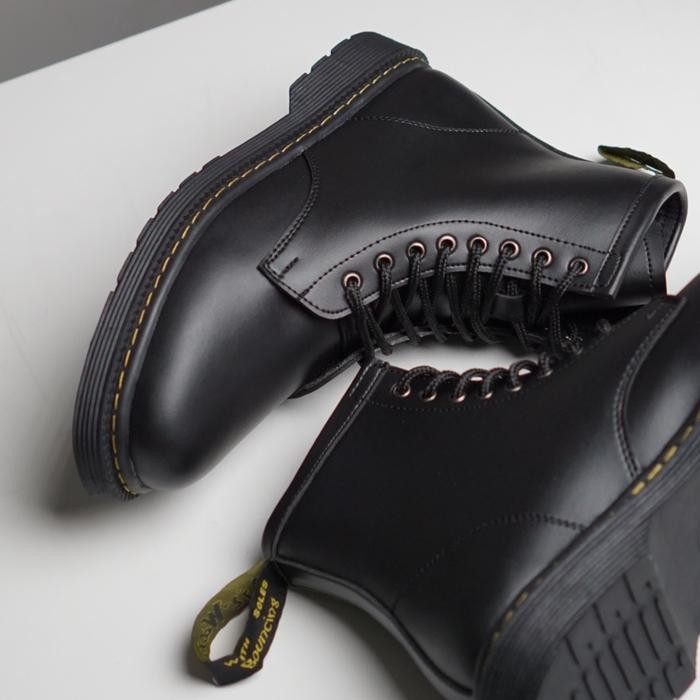 Sepatu Boots Kulit Pria Oxwalker PARKER Hitam Shoes Black Pantofel
